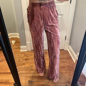Free People Runaway Flare Velvet Pants